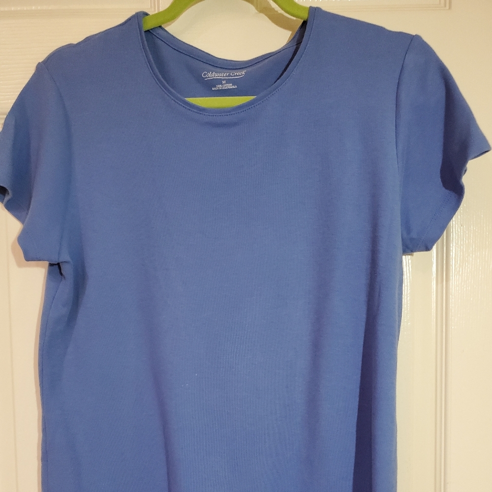 Coldwater Creek blue tshirt